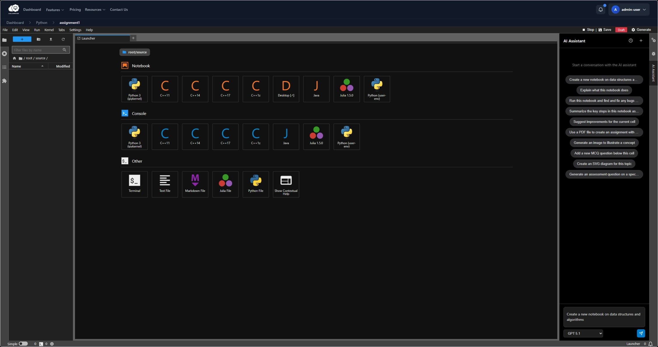 Simple assignment prompt becoming a complete programming assignment