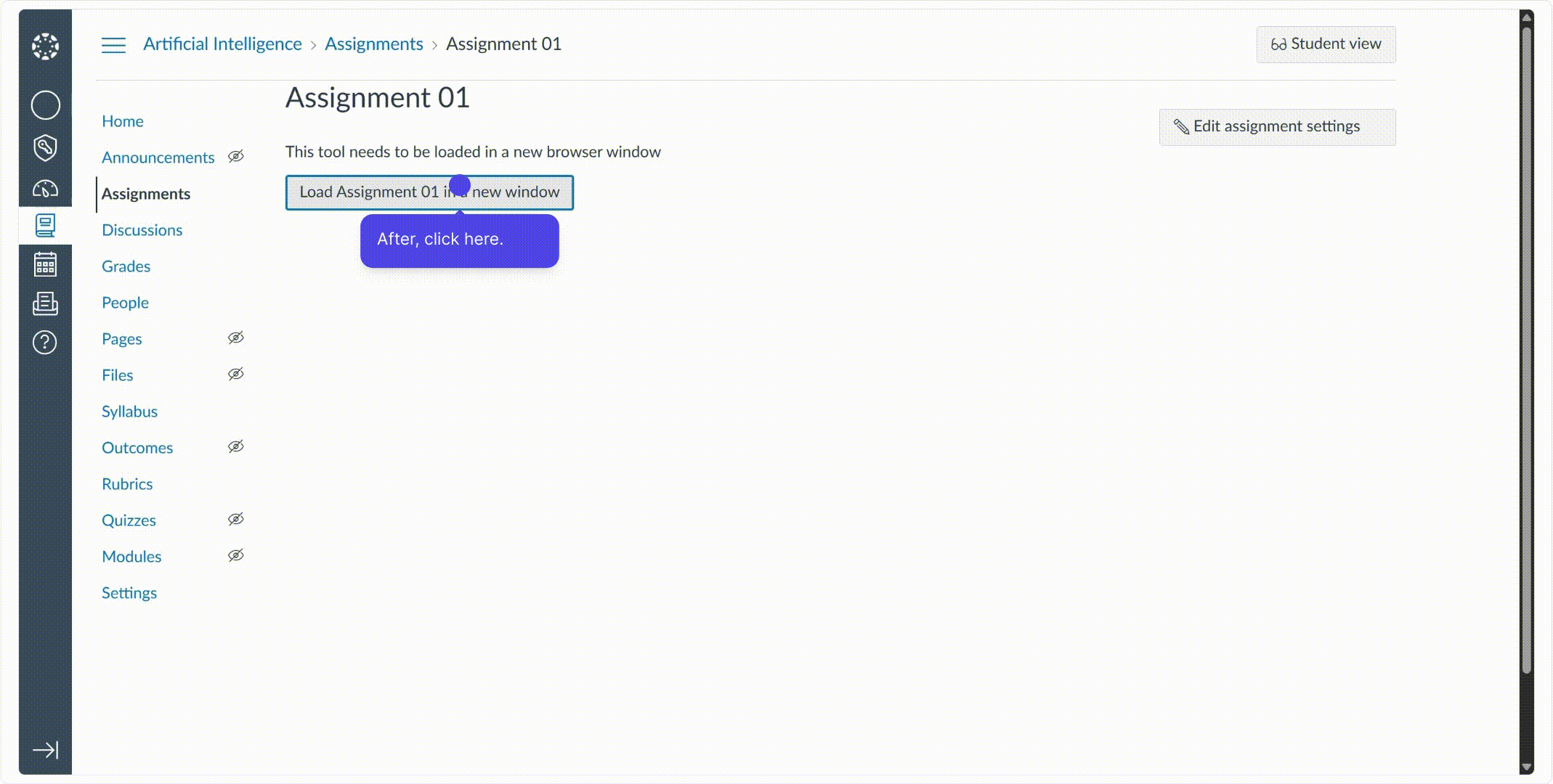 GIF: Instructor Assignment