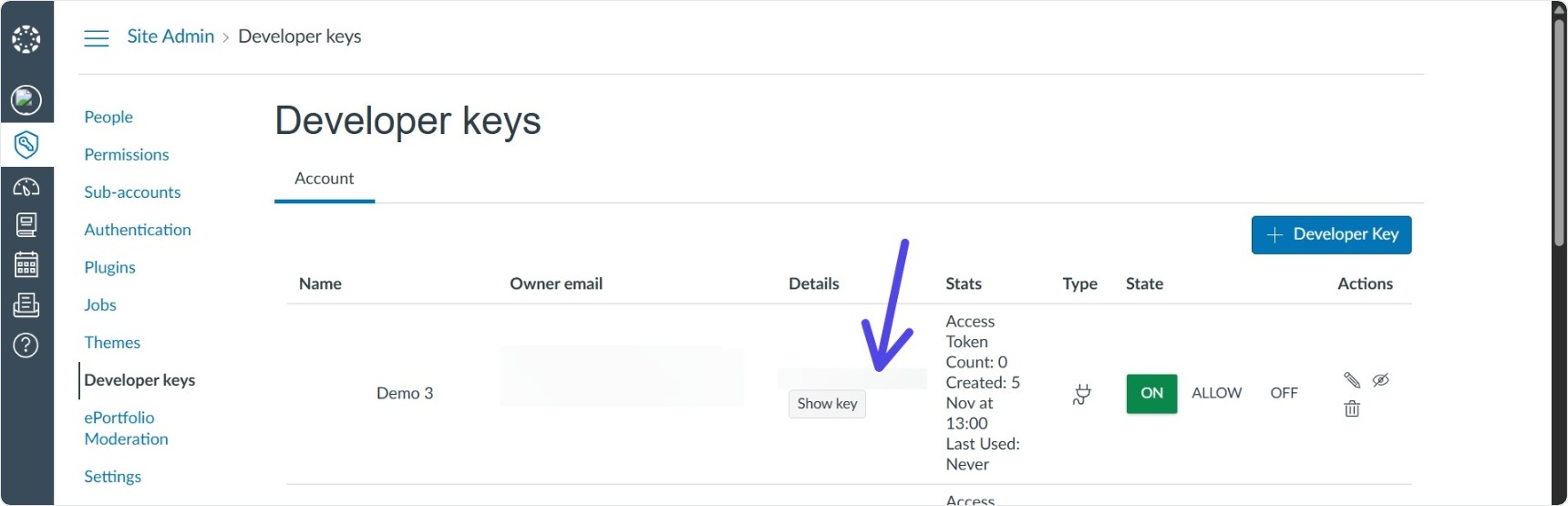 Screenshot: Client ID