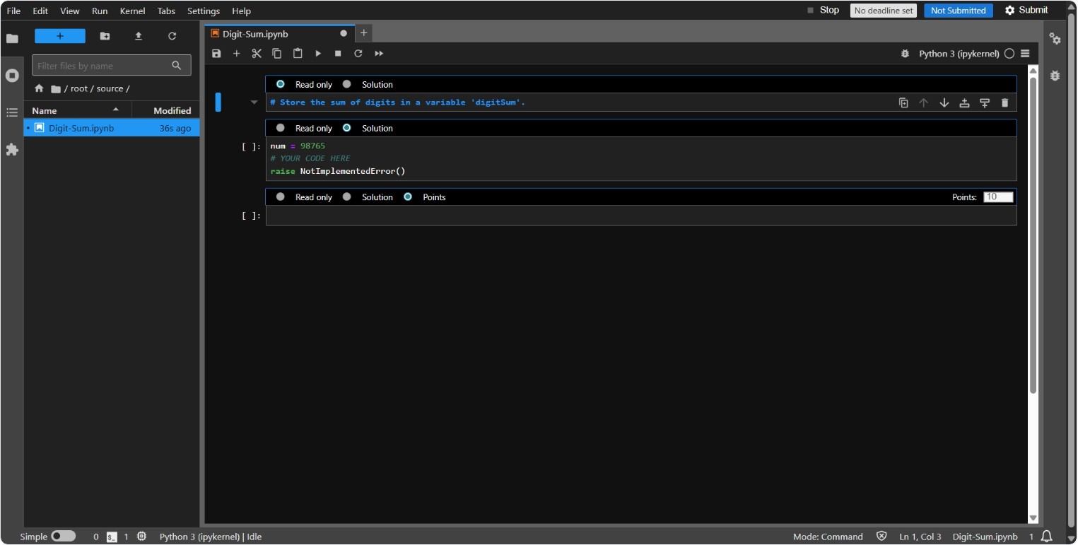 Screenshot: Start Server