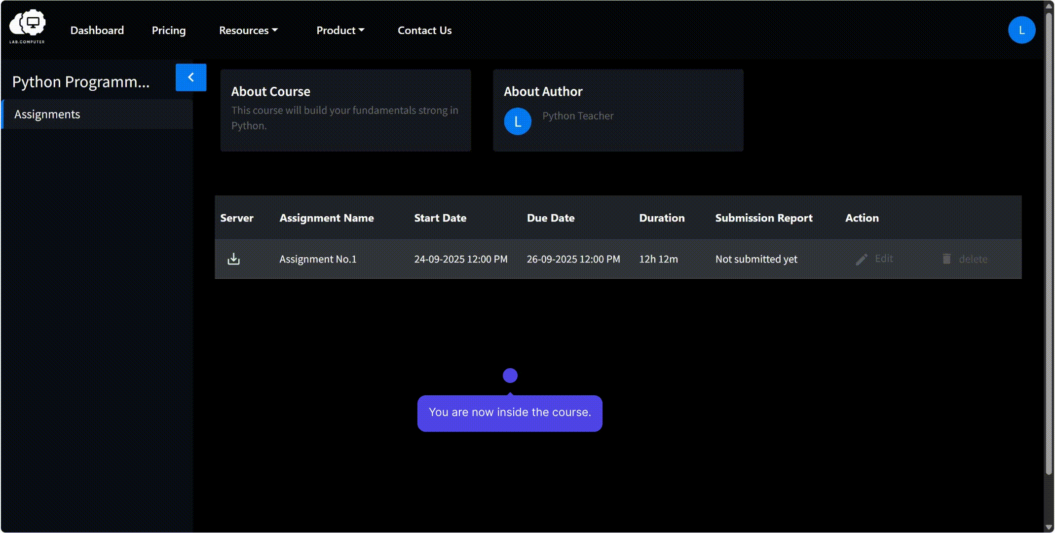 Video: Submitting assignment and checking grades